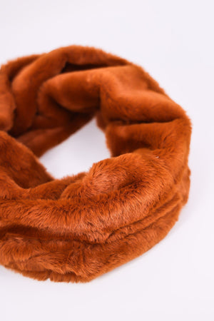 Carraig Donn Faux Fur Snood in Tan