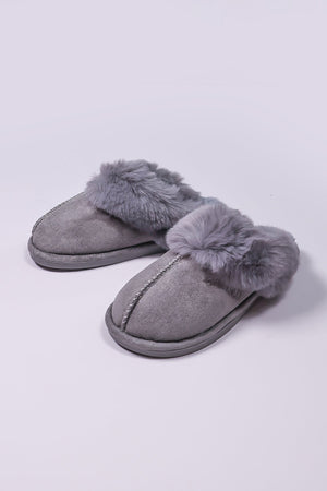 Carraig Donn Faux Suede Mule in Grey