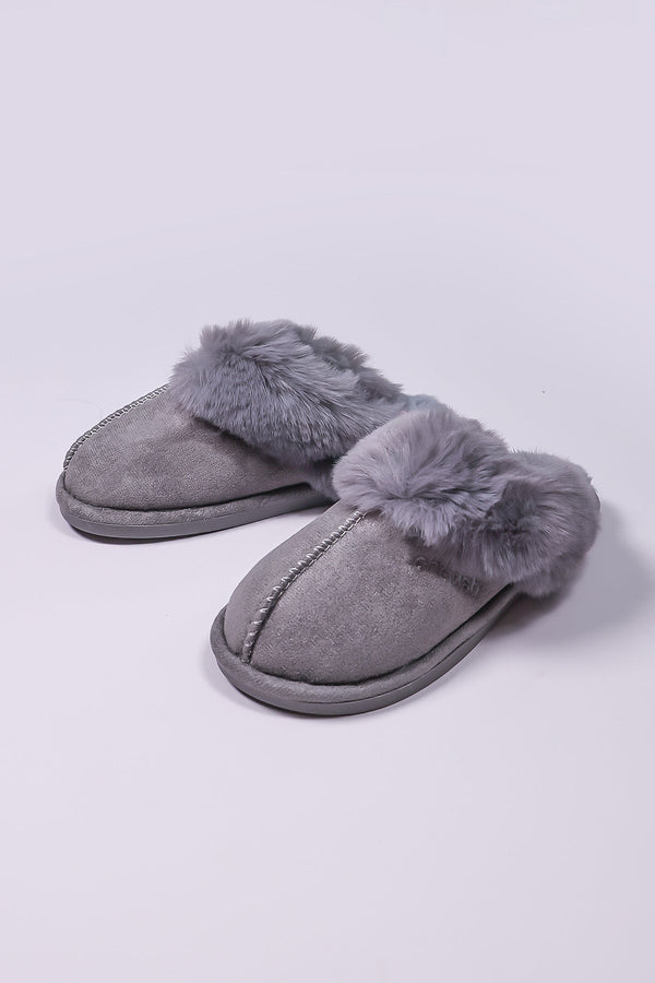 Carraig Donn Faux Suede Mule in Grey