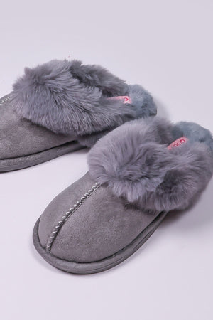 Carraig Donn Faux Suede Mule in Grey