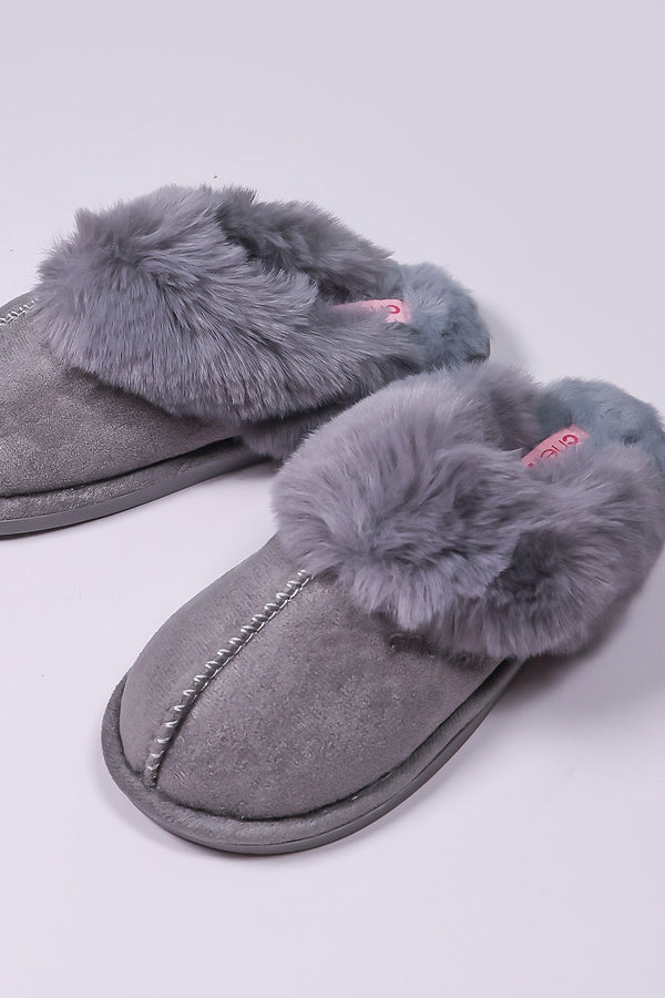 Carraig Donn Faux Suede Mule in Grey