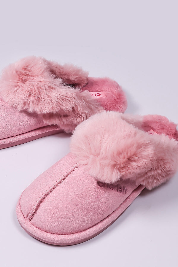 Carraig Donn Faux Suede Mule in Pink