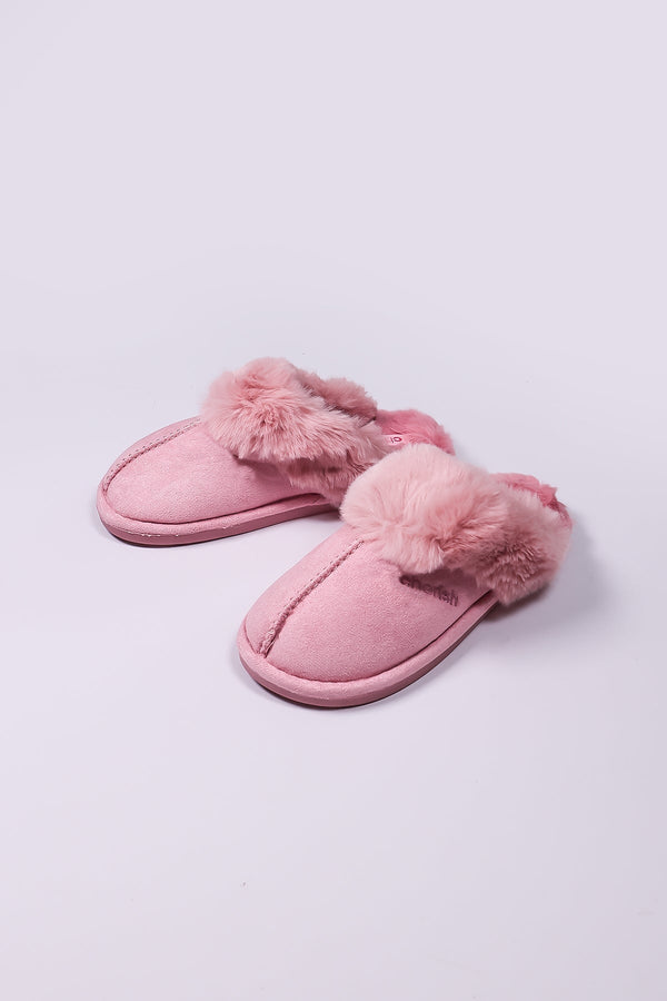 Carraig Donn Faux Suede Mule in Pink