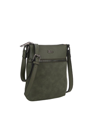 Carraig Donn Faye Crossbody Bag in Olive