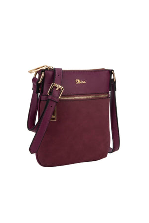 Carraig Donn Faye Crossbody Bag in Plum