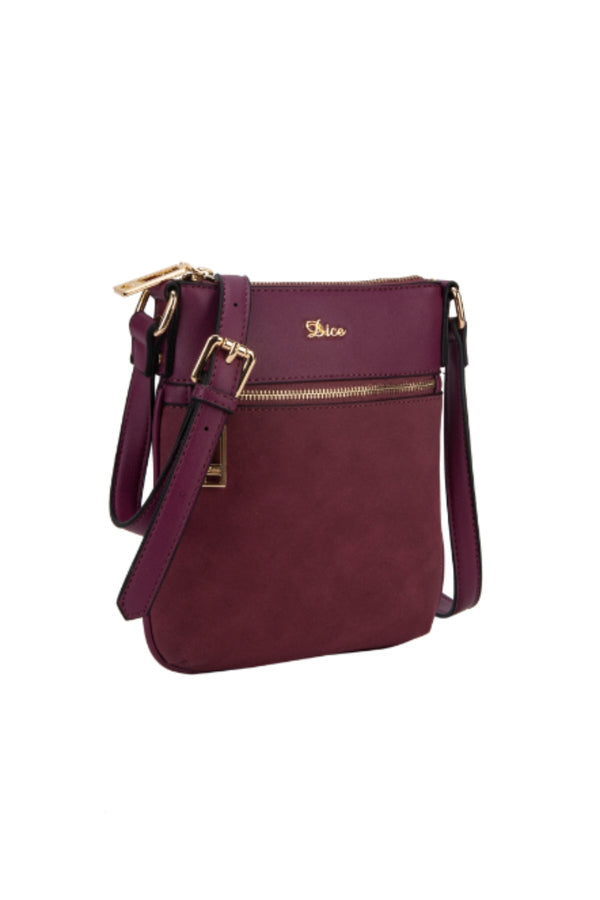 Carraig Donn Faye Crossbody Bag in Plum