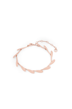 Carraig Donn Feather Bracelet Plumage in Rose Gold
