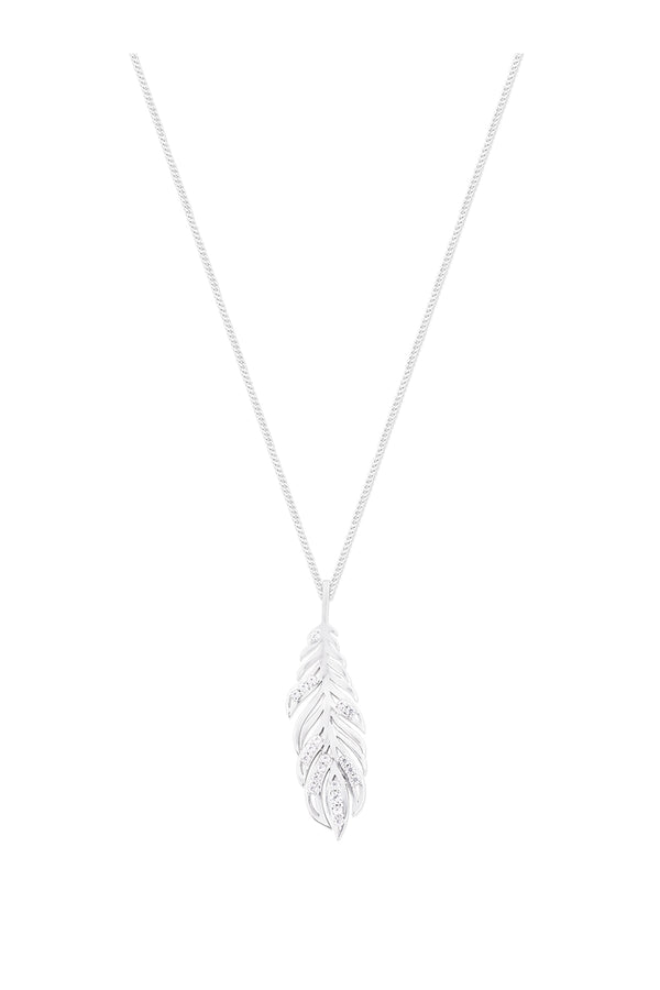 Carraig Donn Feather Pendant in Silver