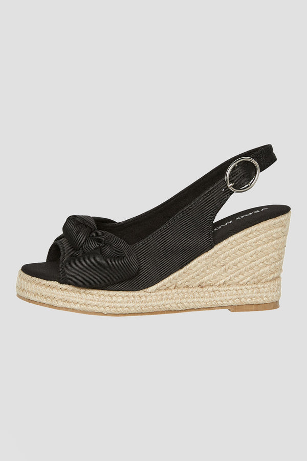 Carraig Donn Felia Wedge Espadrille in Black