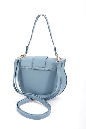Carraig Donn Flap Over Satchel Bag in Blue