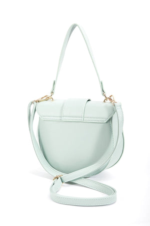 Carraig Donn Flap Over Satchel Bag in Sage