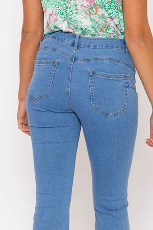 Carraig Donn Flare Denim Jeans in Blue