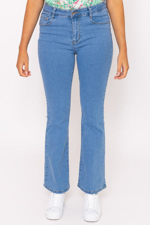 Carraig Donn Flare Denim Jeans in Blue