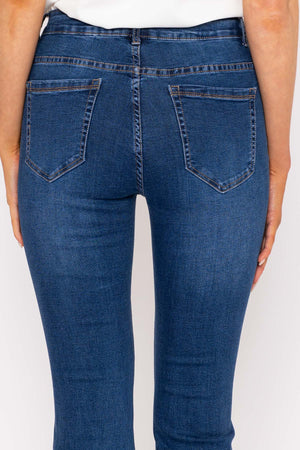 Carraig Donn Flare Denim Jeans in Indigo