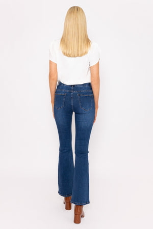 Carraig Donn Flare Denim Jeans in Indigo
