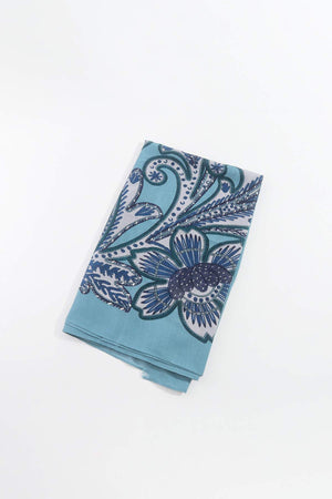 Carraig Donn Floral Scarf in Blue