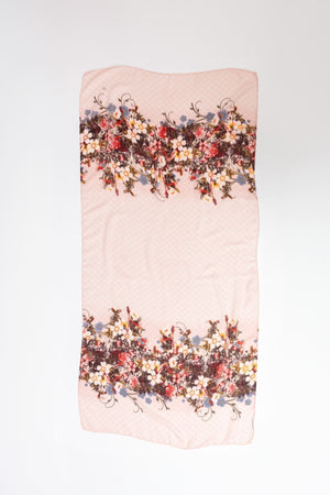 Carraig Donn Floral Scarf in Pink