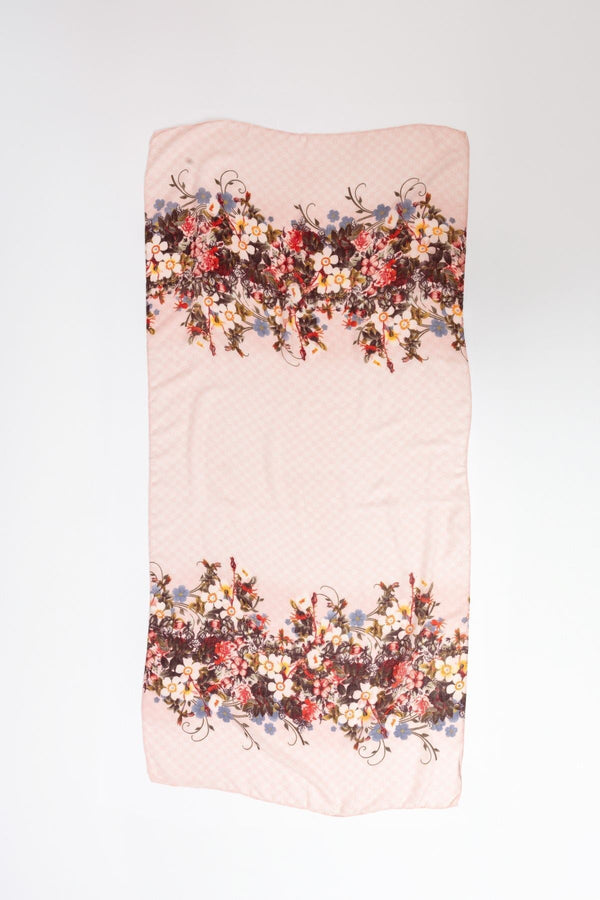 Carraig Donn Floral Scarf in Pink