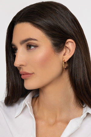 Carraig Donn Foil Open Hoop Earring