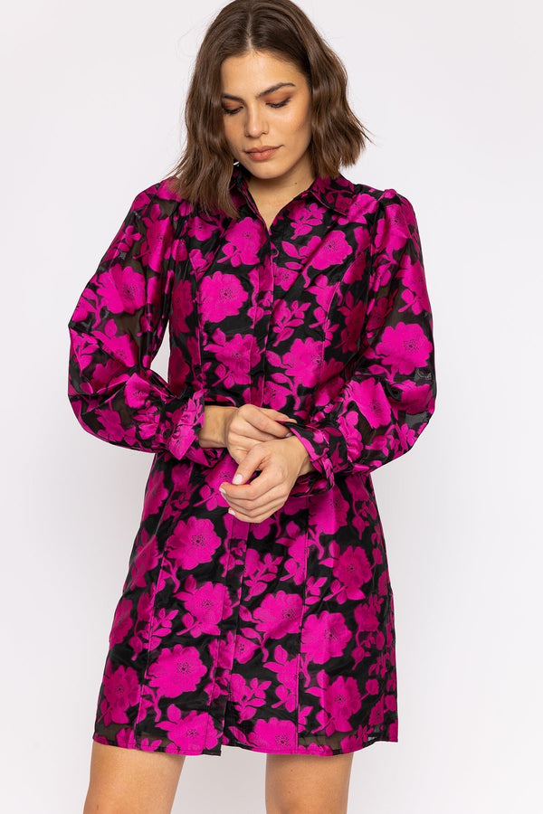 Carraig Donn Franka Shirt Dress in Black