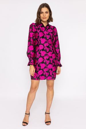 Carraig Donn Franka Shirt Dress in Black