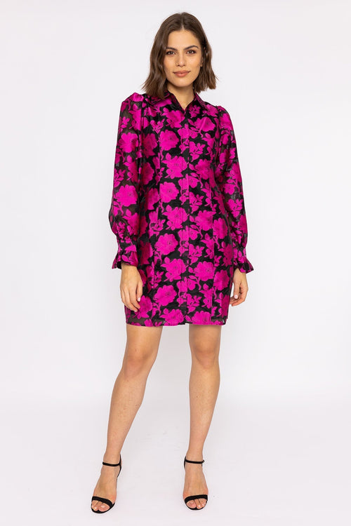 Franka Shirt Dress in Black