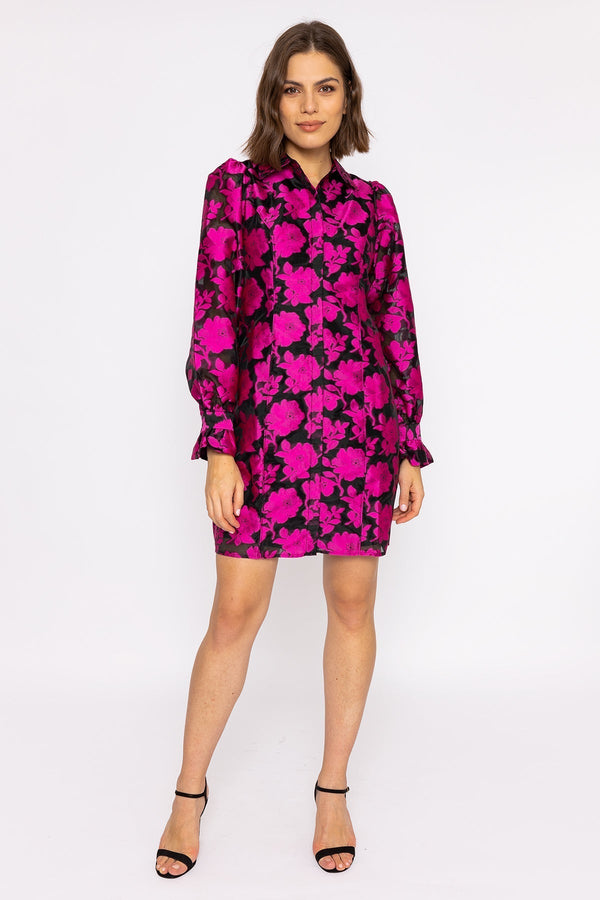 Carraig Donn Franka Shirt Dress in Black
