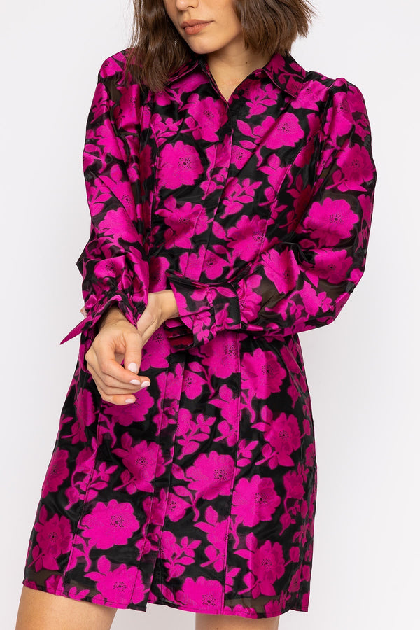 Carraig Donn Franka Shirt Dress in Black
