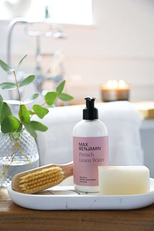 Carraig Donn French Linen Water Wash and Lotion Gift Set.