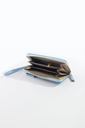 Carraig Donn Front Zip Purse in Blue