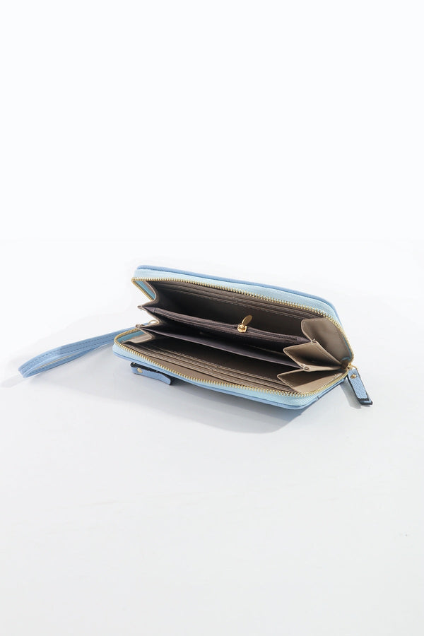 Carraig Donn Front Zip Purse in Blue