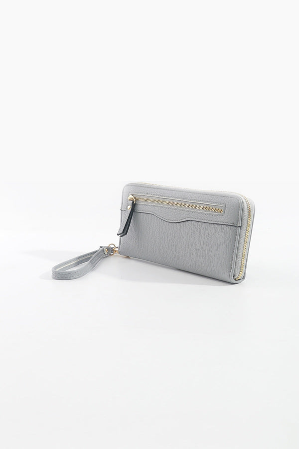Carraig Donn Front Zip Purse in Grey