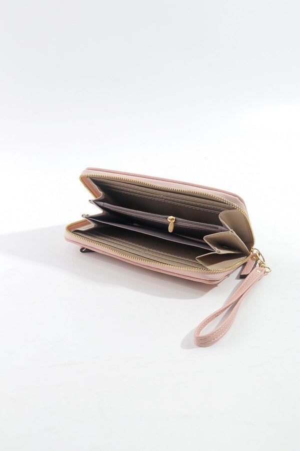 Carraig Donn Front Zip Purse in Pink