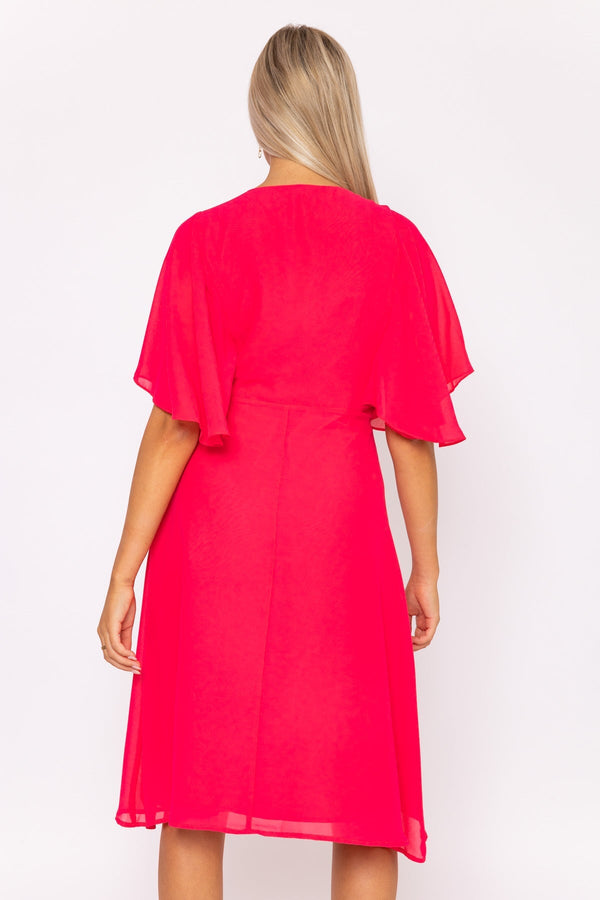 Carraig Donn Fuchsia Angel Sleeve Dress
