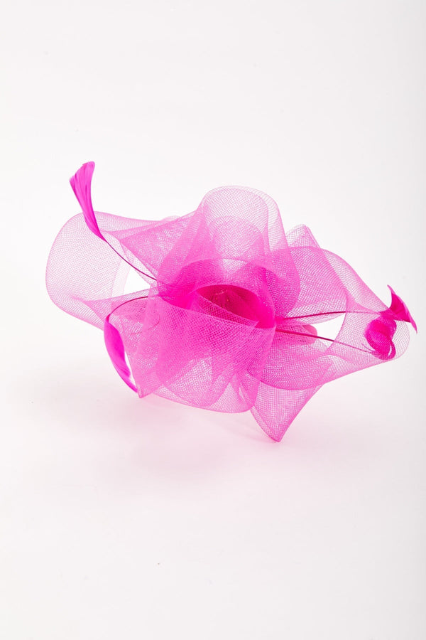 Carraig Donn Fuchsia Hairband Fascinator with Feathers