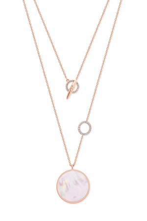 Carraig Donn Full Moon Pendant in Rose Gold
