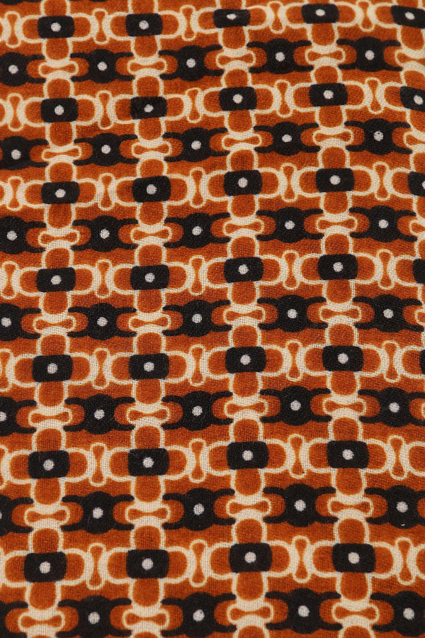 Carraig Donn Geo Print Scarf in Brown
