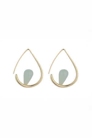 Carraig Donn Gia Amazon Gemstone Hoops