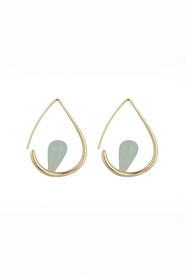 Carraig Donn Gia Amazon Gemstone Hoops
