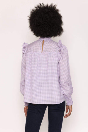 Carraig Donn Gingham Blouse in Purple