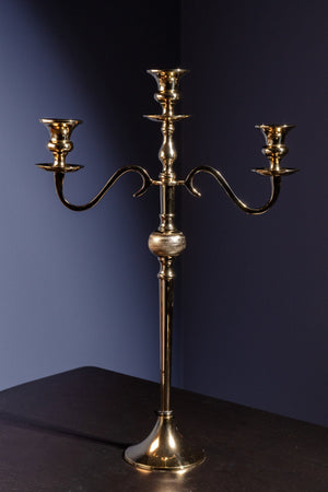Carraig Donn Gold 3 Arm Candelabra