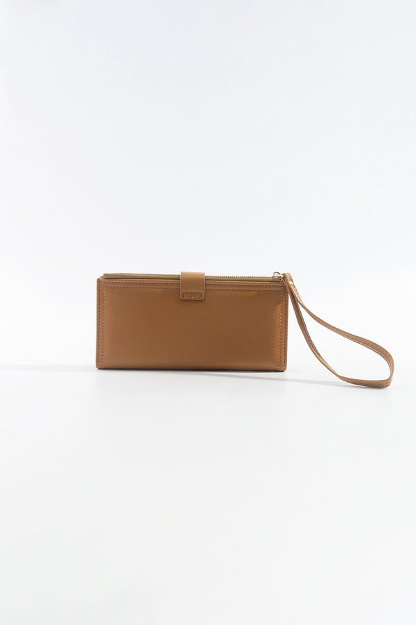 Carraig Donn Gold Buckle Purse with Wrist Strap