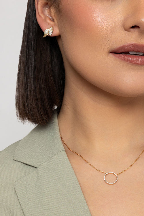 Gold Circle Necklace