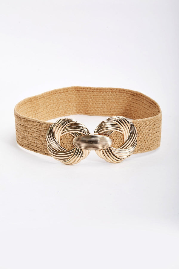Carraig Donn Gold Clap Woven Elastic Belt