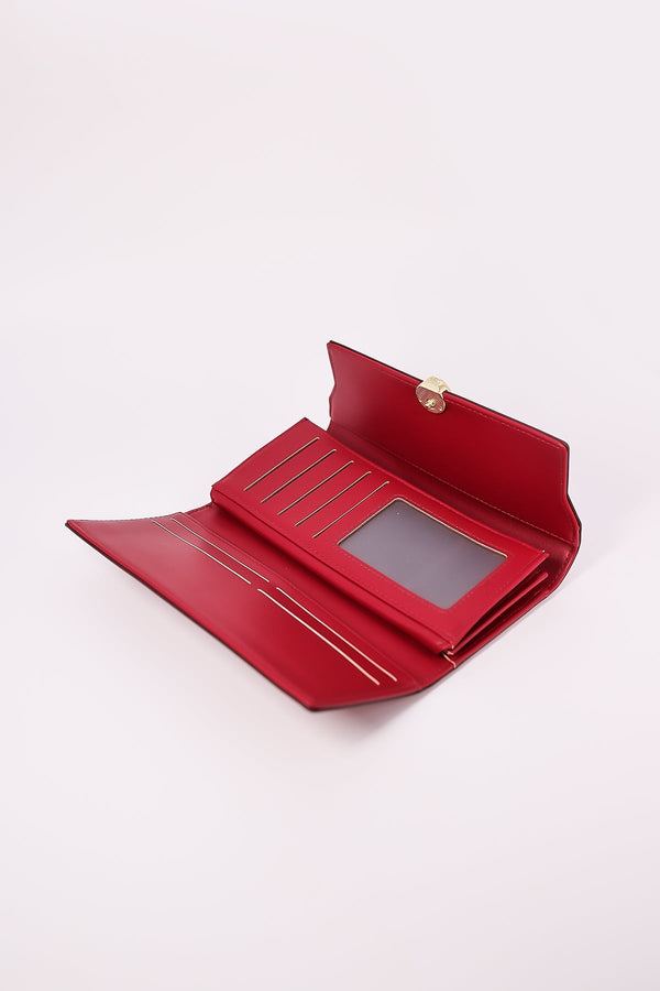 Carraig Donn Gold Clasp Purse in Red