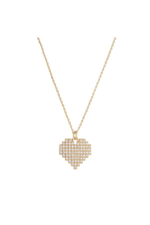 Carraig Donn Gold Cut Out Heart Pendant