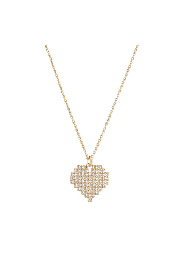 Carraig Donn Gold Cut Out Heart Pendant