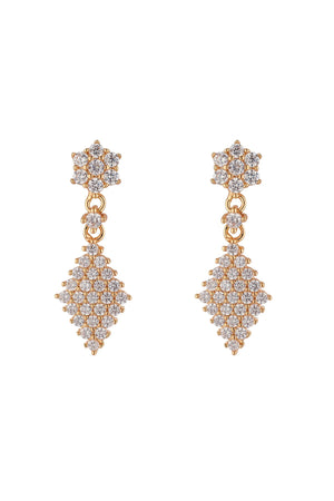 Carraig Donn Gold Diamond Drop Earrings
