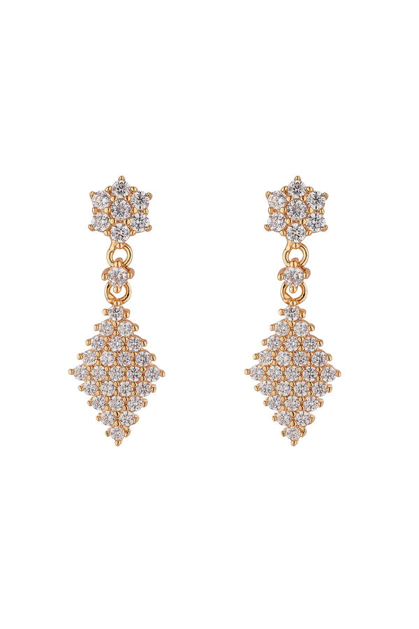 Carraig Donn Gold Diamond Drop Earrings