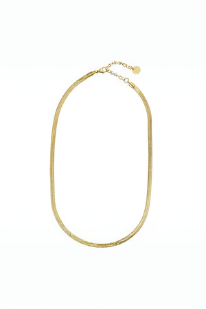 Carraig Donn Gold Flat Snake Chain Necklace